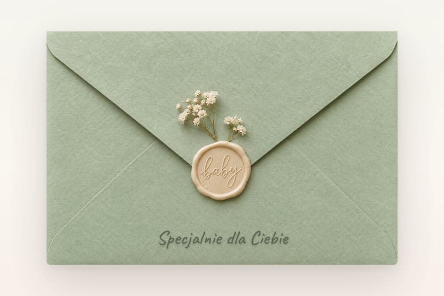 Zaproszenie na ekranie telefonu — Baby shower Oli